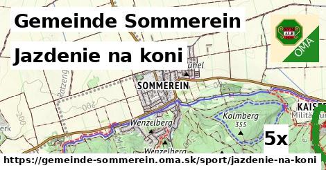 Jazdenie na koni, Gemeinde Sommerein