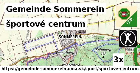 športové centrum, Gemeinde Sommerein