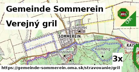 Verejný gril, Gemeinde Sommerein