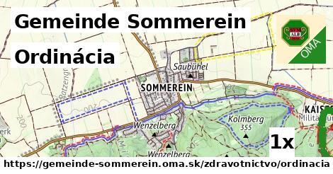 Ordinácia, Gemeinde Sommerein