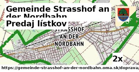 predaj lístkov v Gemeinde Strasshof an der Nordbahn