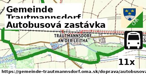 Autobusová zastávka, Gemeinde Trautmannsdorf