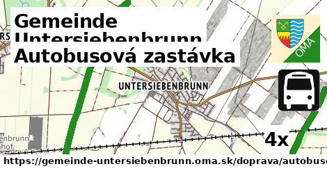 Autobusová zastávka, Gemeinde Untersiebenbrunn