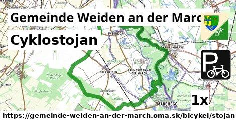Cyklostojan, Gemeinde Weiden an der March