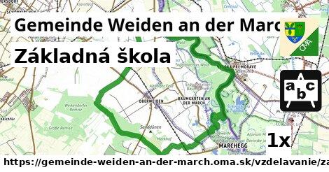 Základná škola, Gemeinde Weiden an der March