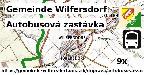 Autobusová zastávka, Gemeinde Wilfersdorf