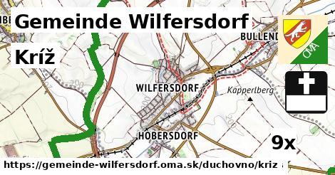 Kríž, Gemeinde Wilfersdorf