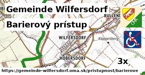 Barierový prístup, Gemeinde Wilfersdorf