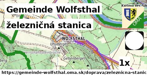 železničná stanica, Gemeinde Wolfsthal