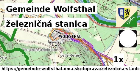 železničná stanica, Gemeinde Wolfsthal