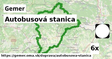 Autobusová stanica, Gemer