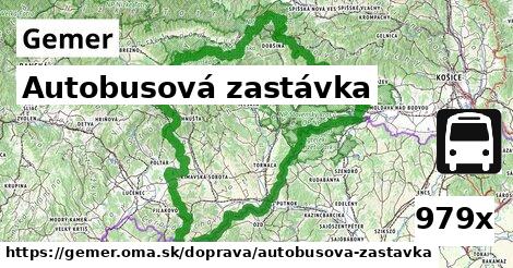 Autobusová zastávka, Gemer