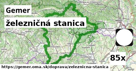 železničná stanica, Gemer