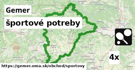 športové potreby, Gemer