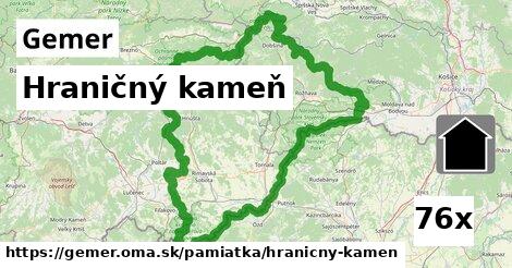 Hraničný kameň, Gemer