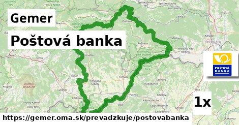 Poštová banka, Gemer