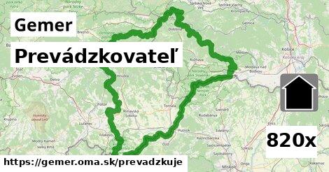 prevádzkovateľ v Gemer