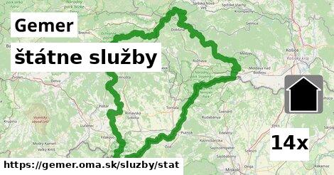 štátne služby, Gemer