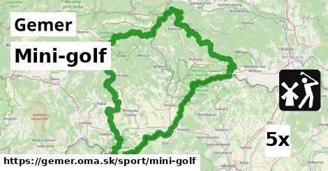 Mini-golf, Gemer