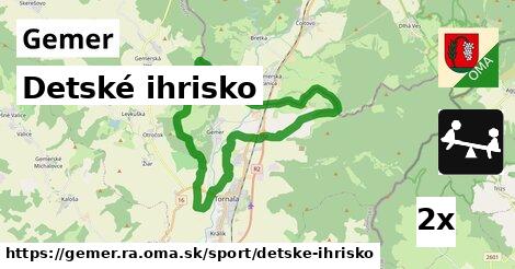 detské ihrisko v Gemer, okres RA