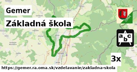 Základná škola, Gemer, okres RA