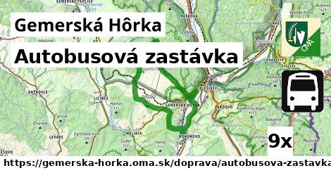 Autobusová zastávka, Gemerská Hôrka