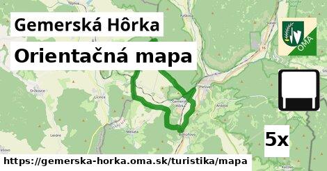 Orientačná mapa, Gemerská Hôrka