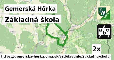 Základná škola, Gemerská Hôrka