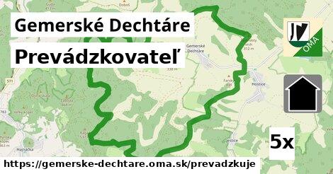 prevádzkovateľ v Gemerské Dechtáre