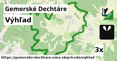 výhľad v Gemerské Dechtáre