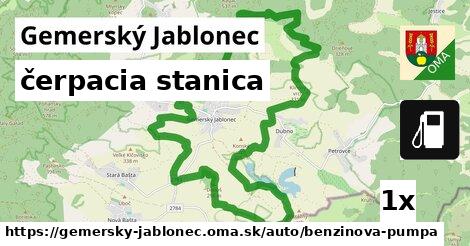 čerpacia stanica, Gemerský Jablonec