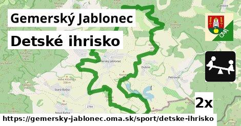 Detské ihrisko, Gemerský Jablonec