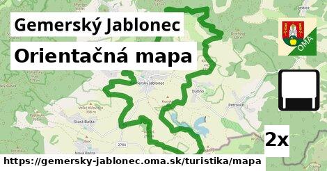 Orientačná mapa, Gemerský Jablonec