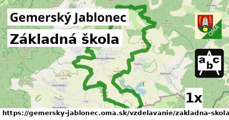 Základná škola, Gemerský Jablonec