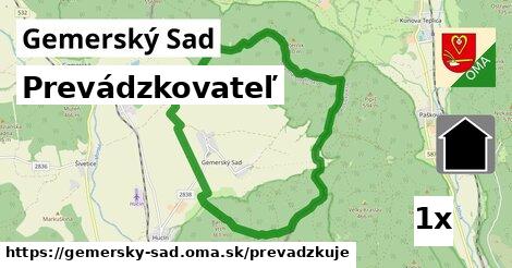 prevádzkovateľ v Gemerský Sad