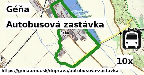 Autobusová zastávka, Géňa