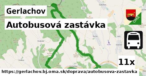 Autobusová zastávka, Gerlachov, okres BJ