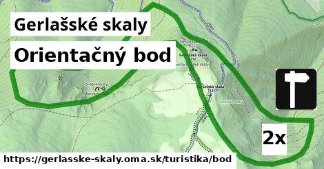 orientačný bod v Gerlašské skaly