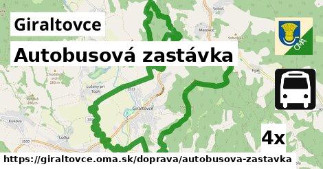 Autobusová zastávka, Giraltovce