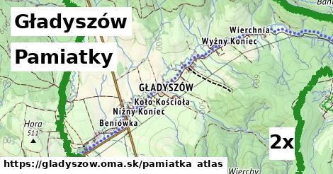 pamiatky v Gładyszów