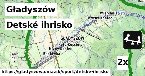 detské ihrisko v Gładyszów