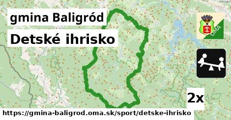 Detské ihrisko, gmina Baligród