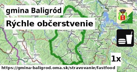 Rýchle občerstvenie, gmina Baligród
