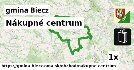 Nákupné centrum, gmina Biecz