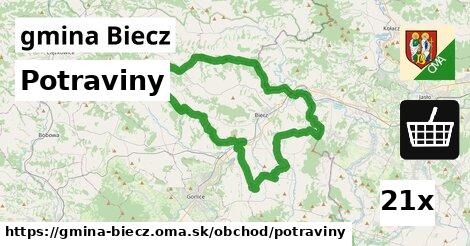 Potraviny, gmina Biecz