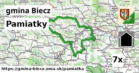 pamiatky v gmina Biecz