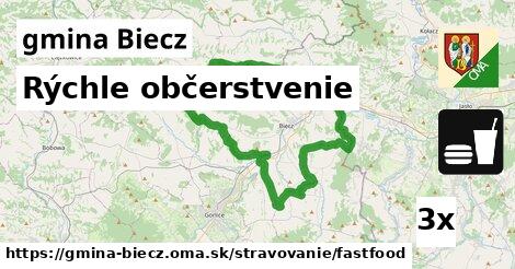 rýchle občerstvenie v gmina Biecz