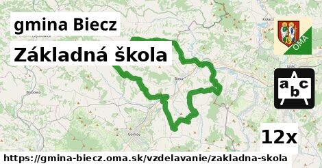 Základná škola, gmina Biecz