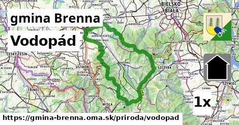Vodopád, gmina Brenna