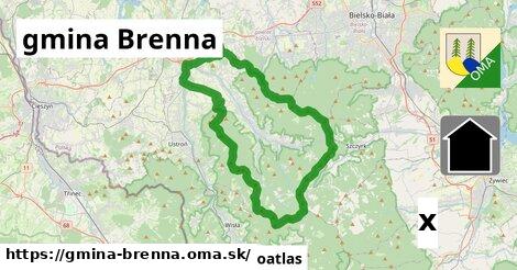 výhľad v gmina Brenna